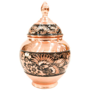 Handcrafted Persian Engraved Copper Sugar Bowl Almas