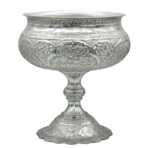 Handcrafted Persian Engraved Copper Sugar Bowl Afagh
