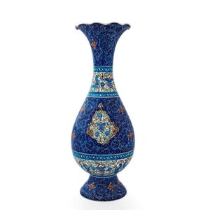 A Pair of Persian Enamel Table Vase – 16 cm – Islimi Pattern
