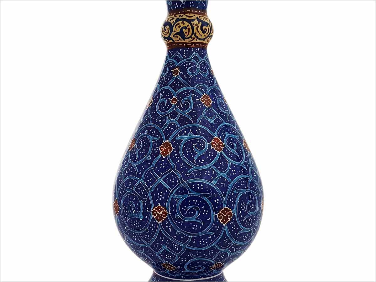 A Pair of Persian Enamel Vase – 16 cm – Moonlight Sea - Image 3
