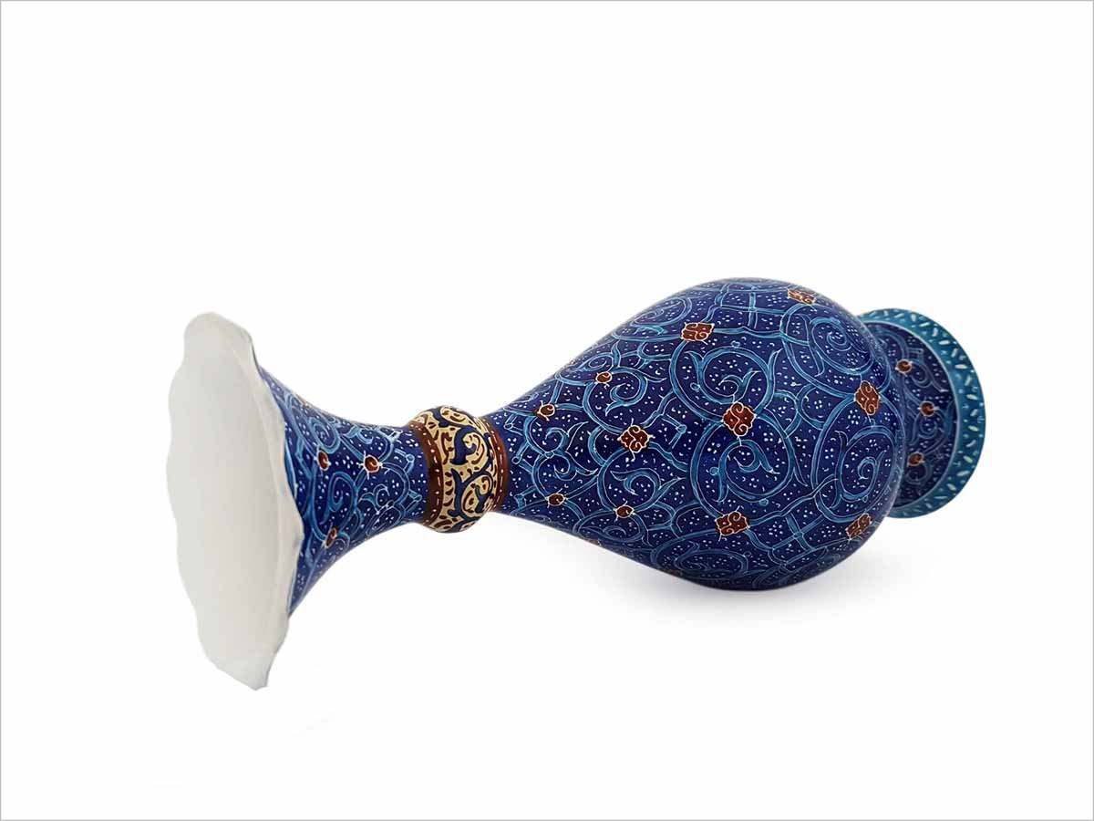 A Pair of Persian Enamel Vase – 16 cm – Moonlight Sea - Image 4
