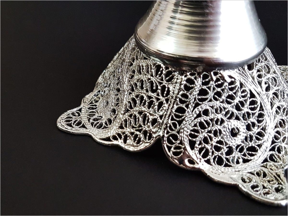 Persian Filigree Decorative Vase – 30 cm – Fly Pattern - Image 4