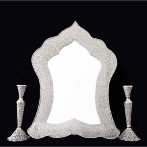 Persian Filigree Collection – Mirror & Candlesticks