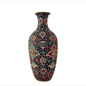Persian Enamel Pottery Vase – Blossom Bud