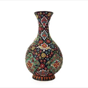 Persian Enamel Pottery Vase – Floral
